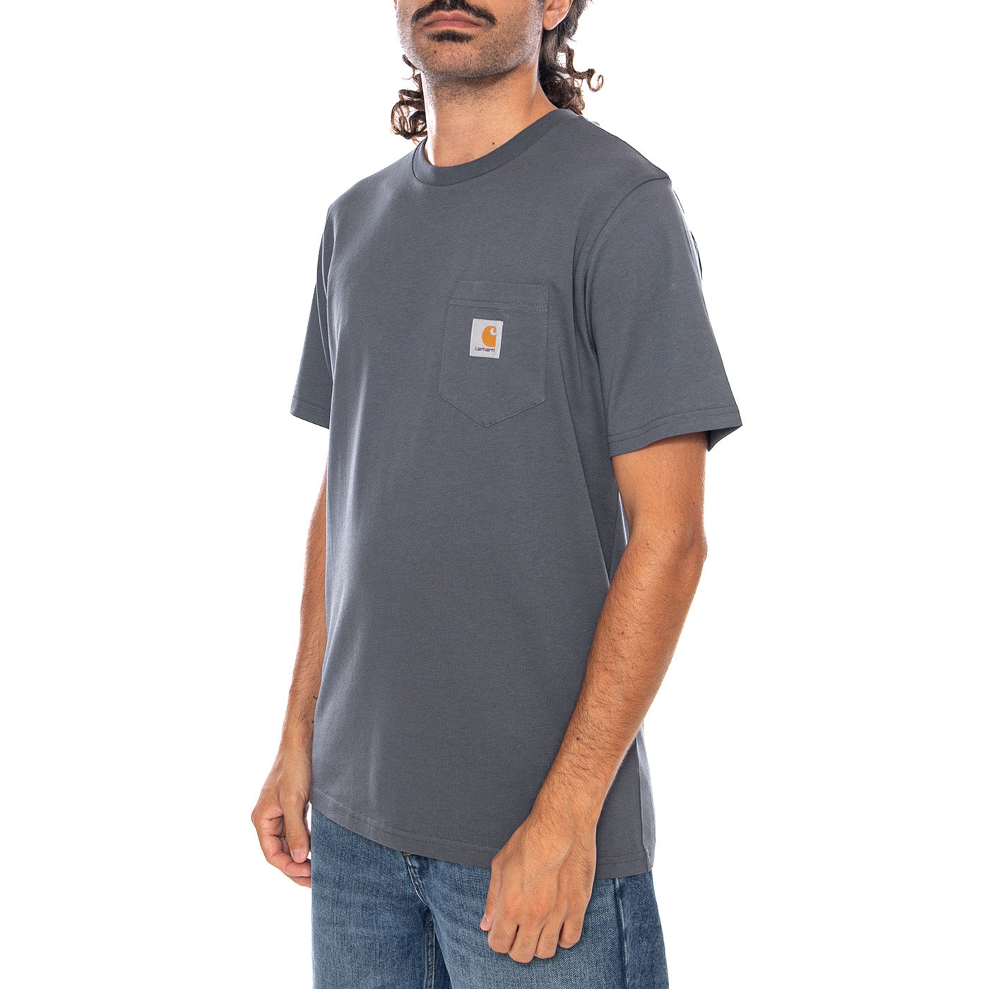 S/S POCKET T-SHIRT STYX - Maglietta Girocollo Uomo Blu I030434 3REXX CARHARTT WIP 