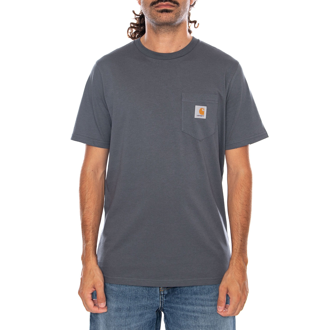 S/S POCKET T-SHIRT STYX - Maglietta Girocollo Uomo Blu I030434 3REXX CARHARTT WIP 