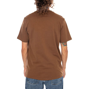 S/S POCKET T-SHIRT WIP H BROWN - Maglietta Girocollo Uomo Marrone I030434 3TGXX CARHARTT WIP 