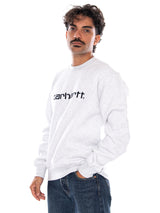 CARHARTT WIP CARHARTT SWEAT ASH HEATHER / GRAPHITE - Sweat Crewneck Homme Gris Carhartt WIP