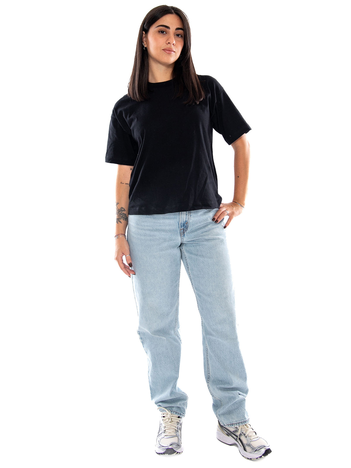 Carhartt WIP W' S/S Chester T-Shirt Black - T-shirt Donna Nera I030656 89XX CARHARTT WIP 