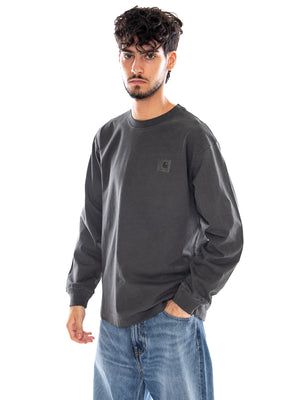 L/S VISTA T-SHIRT BLACK - Maglietta Girocollo Maniche Lunghe Uomo Nera I030779 89GD CARHARTT WIP 