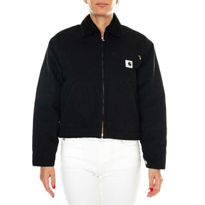 W' OG DETROIT JACKET BLACK / BLACK - Giacca Donna Nera I032236 00E02 CARHARTT WIP 
