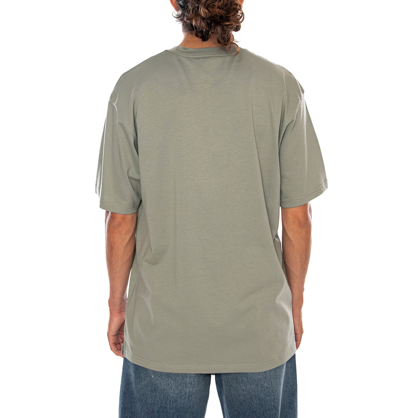 S/S MADISON T-SHIRT SHADY GREEN / WHITE - Maglietta Girocollo Uomo Verde I033000 3S3XX CARHARTT WIP 
