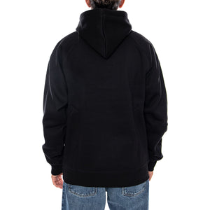 HOODED CHASE SWEAT BLACK / GOLD - Felpa con Cappuccio Uomo Nera I033661 00FXX CARHARTT WIP 