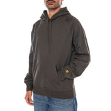 HOODED CHASE SWEAT SHUNGITE / GOLD - Sudadera con Capucha Hombre Verde Hombre CARHARTT WIP