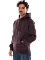 CARHARTT WIP HOODED CHASE SWEAT PALISANDER / GOLD - Sweat à Capuche Homme Marron Homme CARHARTT WIP