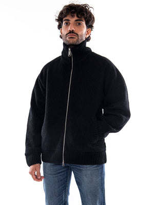 Carhartt WIP Banley Sweater Jacket Black - Giacca in Maglia Uomo Nera<BR/><BR/> I033902 89XX CARHARTT WIP 