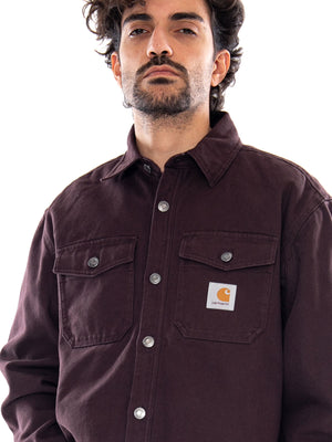 SELBY SHIRT JAC PALISANDER - Giacca Uomo Marrone I035305 33HXX CARHARTT WIP 