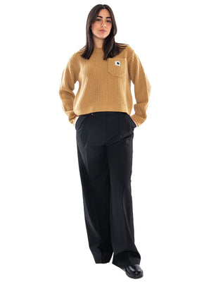 Carhartt WIP W' Mira Sweater WIP Dusty H - Maglia Donna Marrone I035382 3TFXX CARHARTT WIP 