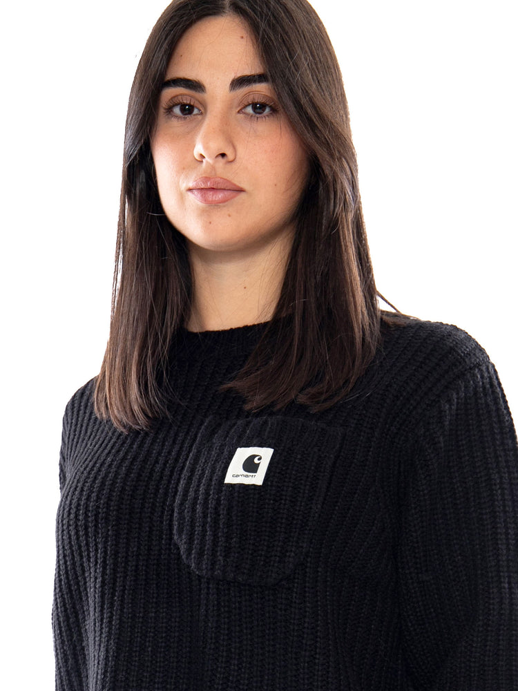 Carhartt WIP W' Mira Sweater Black - Maglia Donna Nera I035382 89XX CARHARTT WIP 