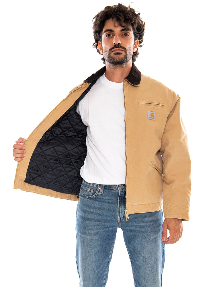 OG Detroit Jacket Tobacco Stone Canvas - Giacca Uomo Marrone I035614 3WQ4O CARHARTT WIP 
