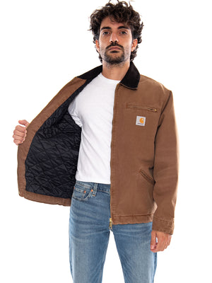 OG Detroit Jacket Tobacco Stone Canvas - Giacca Uomo Marrone<BR/><BR/> I035614 3XA4O CARHARTT WIP 