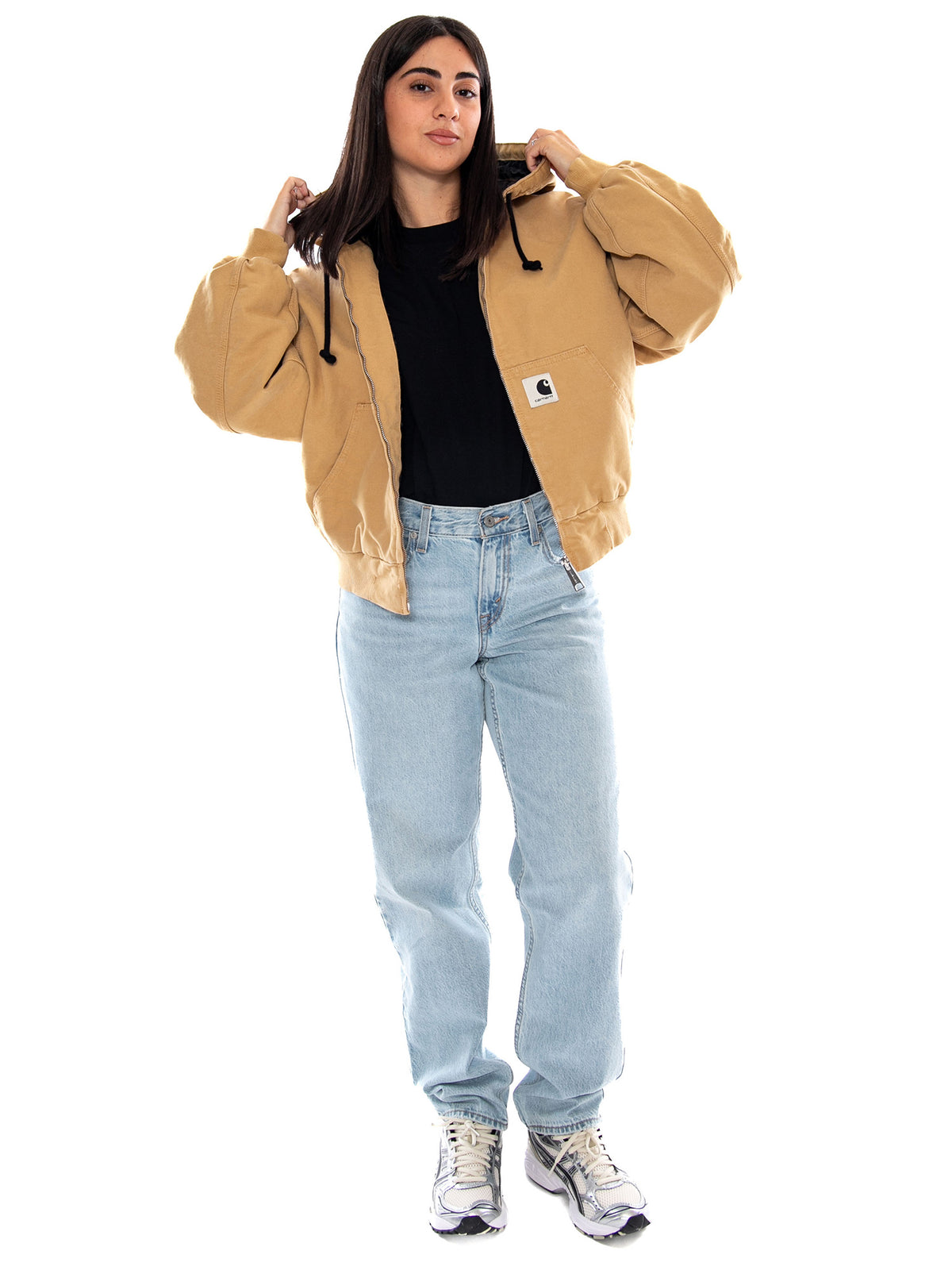 Carhartt WIP W' OG Active Jacket Stone Canvas - Giacca Donna Marrone I035673 3TF4O CARHARTT WIP 