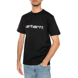 S/S SCRIPT T-SHIRT BLACK / WHITE - Camiseta Cuello Redondo Hombre Negro Hombre CARHARTT WIP