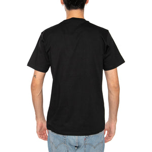 S/S SCRIPT T-SHIRT BLACK / WHITE - Maglietta Girocollo Uomo Nera I035700 0D2XX CARHARTT WIP 