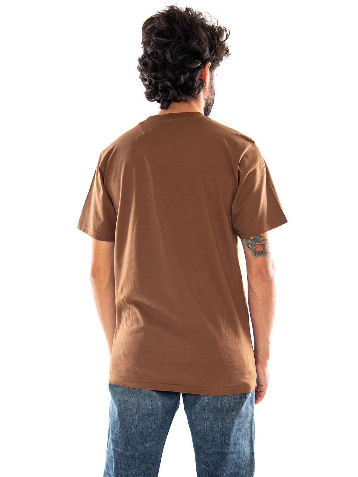 Carhartt WIP S/S Script T-Shirt Brown Black - Maglietta Uomo Girocollo Marrone I035700 3YYXX CARHARTT WIP 