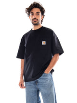 S/S WORK POCKET T-SHIRT BLACK - Camiseta Cuello Redondo Hombre Negro Hombre CARHARTT WIP