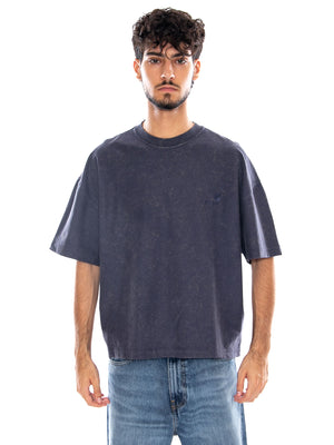 S/S LAMBERT T-SHIRT DARK NAVY - Maglietta Girocollo Uomo Blu I037016 1CFQ CARHARTT WIP 