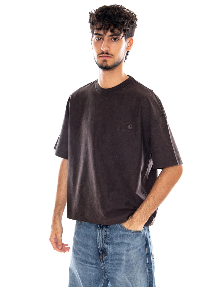 S/S LAMBERT T-SHIRT TOBACCO - Maglietta Girocollo Uomo Marrone I037016 47FQ CARHARTT WIP 