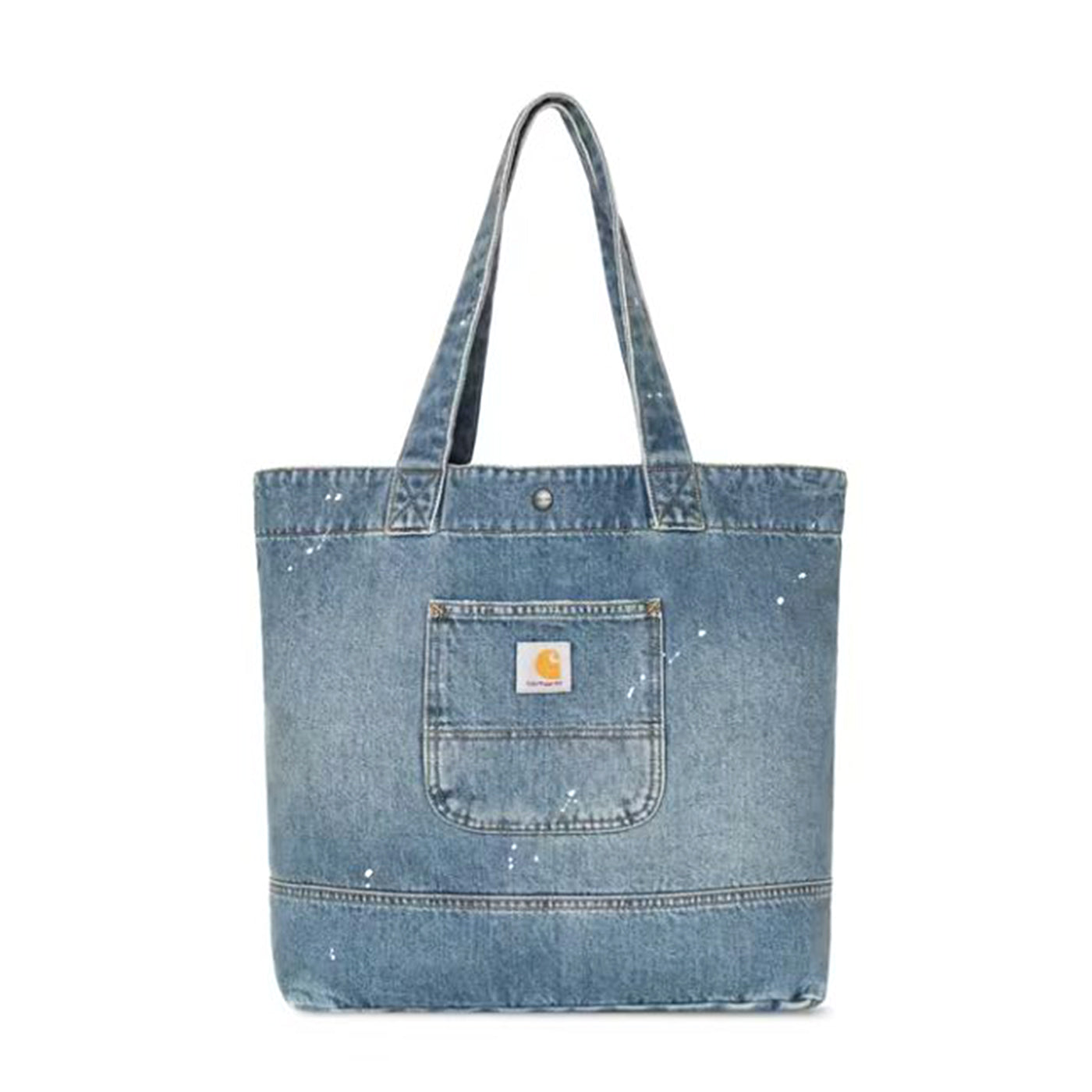 DENIM TOTE BLUE - Borsa Tote Shopping Denim Jeans Blu I037032 01EJ CARHARTT WIP 