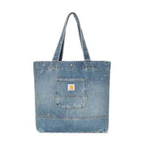 DENIM TOTE BLUE - Denim Jeans Tote Shopping Bag Blue ACCESSORIES CARHARTT WIP