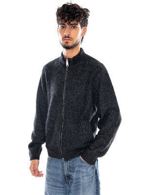 CURTIS SWEATER JACKET TANGLED BLACK - Giacca Uomo Nera I037033 3Z8XX CARHARTT WIP 