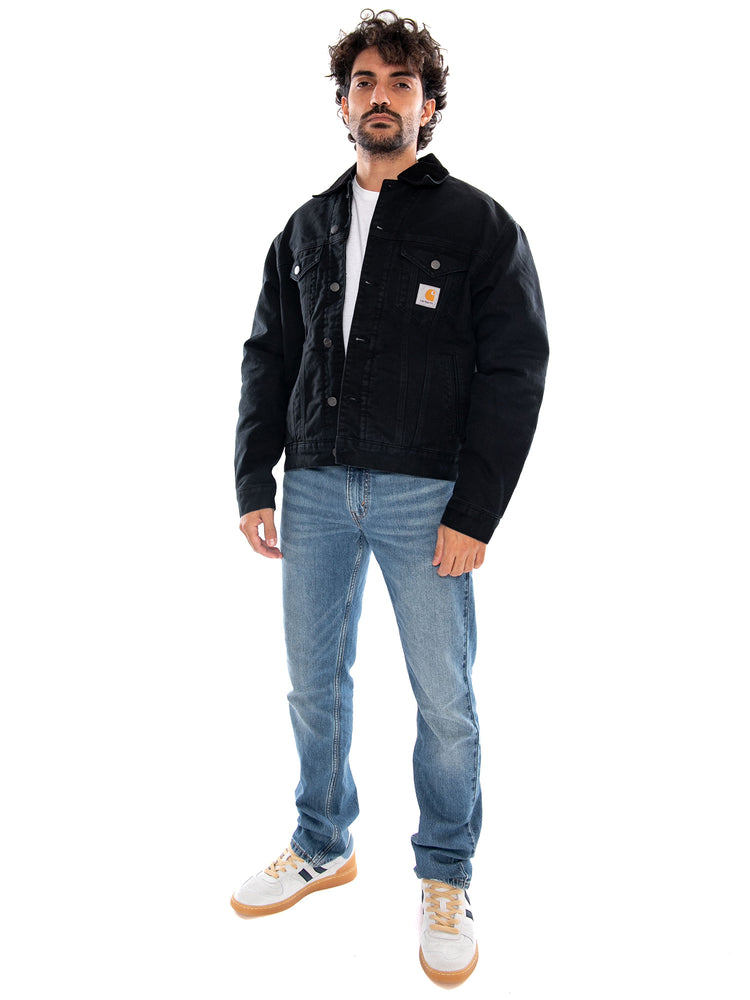 OG Trucker Jacket Black Stone Canvas - Giacca Uomo Nera I037058 00E4O CARHARTT WIP 