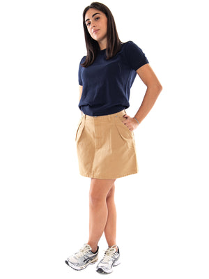 Carhartt WIP W' Billie Single Knee Skirt Stone Ashed - Gonna Donna Grigio Effetto Slavato I037094 3TF06 CARHARTT WIP 