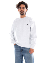 MACK SWEAT ASH HEATHER / BLACK - Crewneck Uomo Grigia Uomo CARHARTT WIP