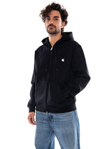 Hooded Mack Jacket Black / Wax - Sudadera con Capucha y Cremallera Hombre Negro Hombre CARHARTT WIP