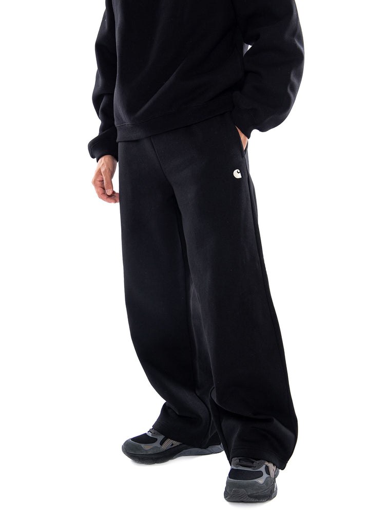 Mack Sweat Pant Black / White - Pantaloni Uomo Neri I037103 K02XX CARHARTT WIP 