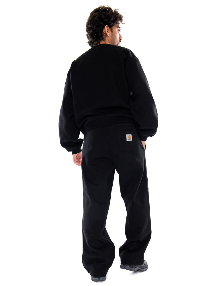 Mack Sweat Pant Black / White - Pantaloni Uomo Neri I037103 K02XX CARHARTT WIP 