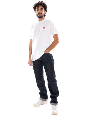 Carhartt WIP S/S Small Heart T-Shirt White/Red - T-Shirt Uomo Bianca/Rossa<BR/><BR/> I037116 1WZXX CARHARTT WIP 