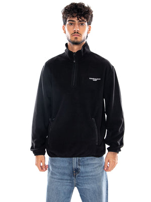 EDMORE HALF ZIP SWEAT BLACK / WHITE - Felpa con Mezza Zip Uomo Nera I037137 0D2XX CARHARTT WIP 