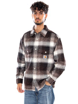 L/S ESTERSON SHIRT TOBACCO - Chemise Homme Marron à Carreaux Homme CARHARTT WIP