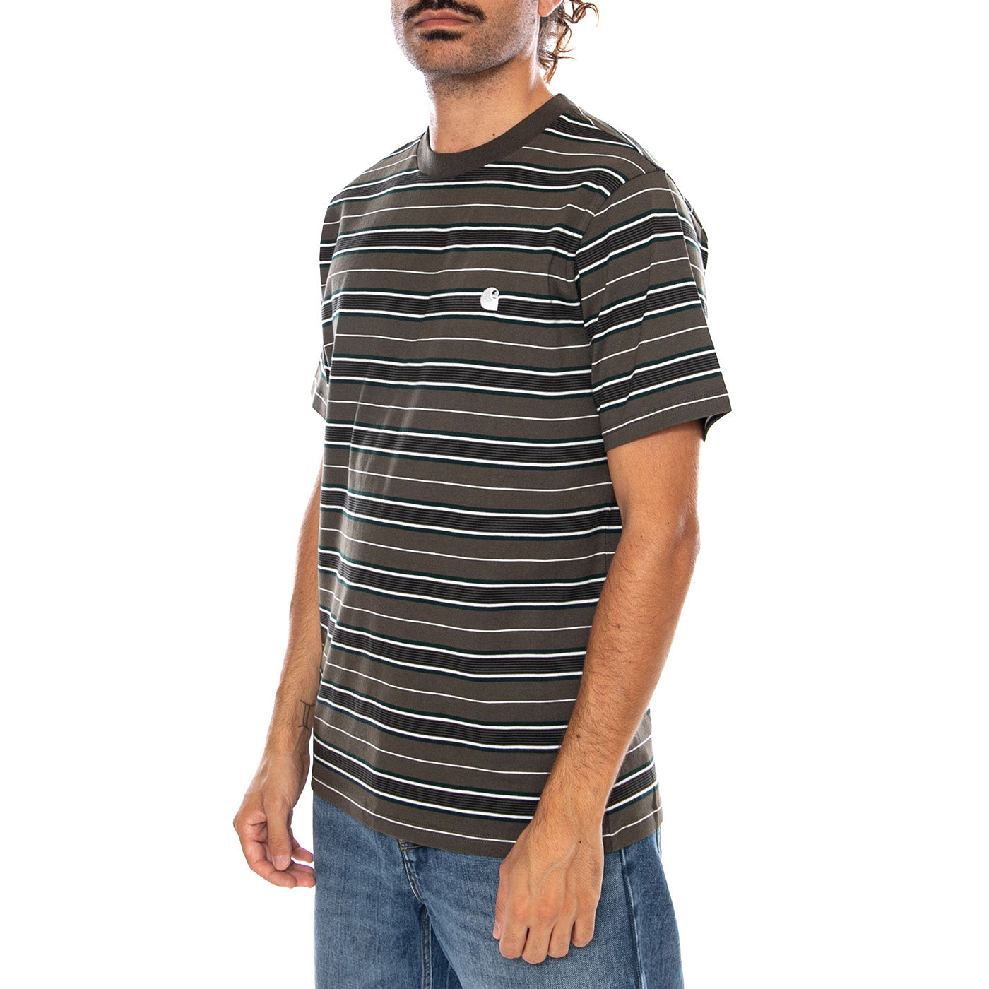 S/S BRONSON T-SHIRT CYPRESS - Maglietta Girocollo Uomo Multicolore I037145 3UEXX CARHARTT WIP 