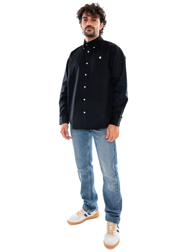 L/S OG Madison Shirt Black - Camicia Uomo Nera I037146 89XX CARHARTT WIP 