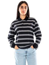 Carhartt WIP W' L/S Bronson Polo Black - Polo Donna a Maniche Lunghe Nera Multicolore  Donna CARHARTT WIP
