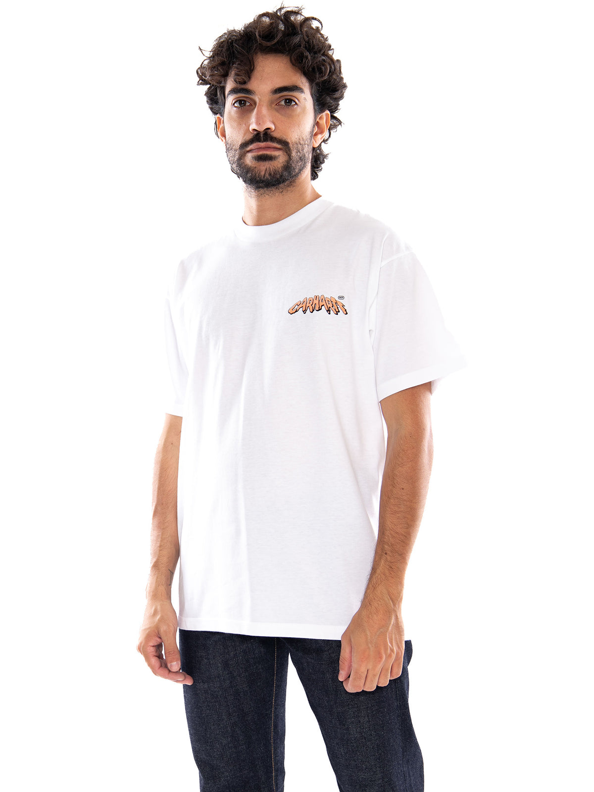 Carhartt WIP S/S Wiptopia II T-Shirt White - Maglietta Girocollo Uomo Bianca I037217 02XX CARHARTT WIP 