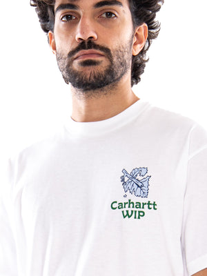 Carhartt WIP S/S Grape Picker T-Shirt White - Maglietta Girocollo Uomo Bianca I037231 02XX CARHARTT WIP 