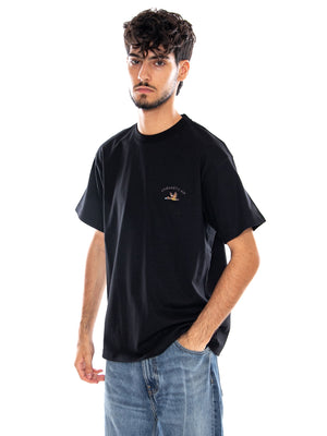 S/S ANIMATED DUCKS T-SHIRT BLACK - Maglietta Girocollo Uomo Nera I037233 89XX CARHARTT WIP 