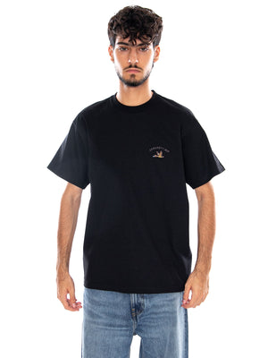 S/S ANIMATED DUCKS T-SHIRT BLACK - Maglietta Girocollo Uomo Nera I037233 89XX CARHARTT WIP 