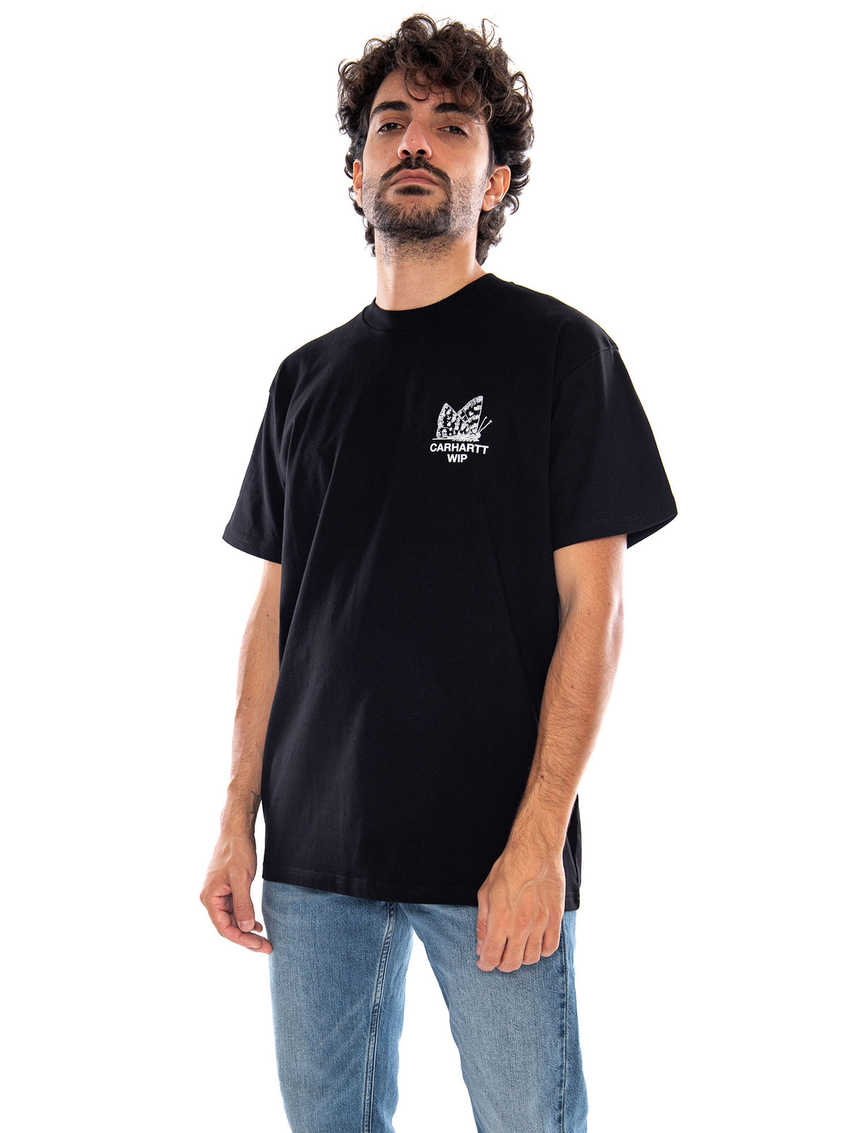 S/S Hourglass T-Shirt Black - Maglietta Girocollo Uomo Nera<BR/><BR/> I037247 89XX CARHARTT WIP 