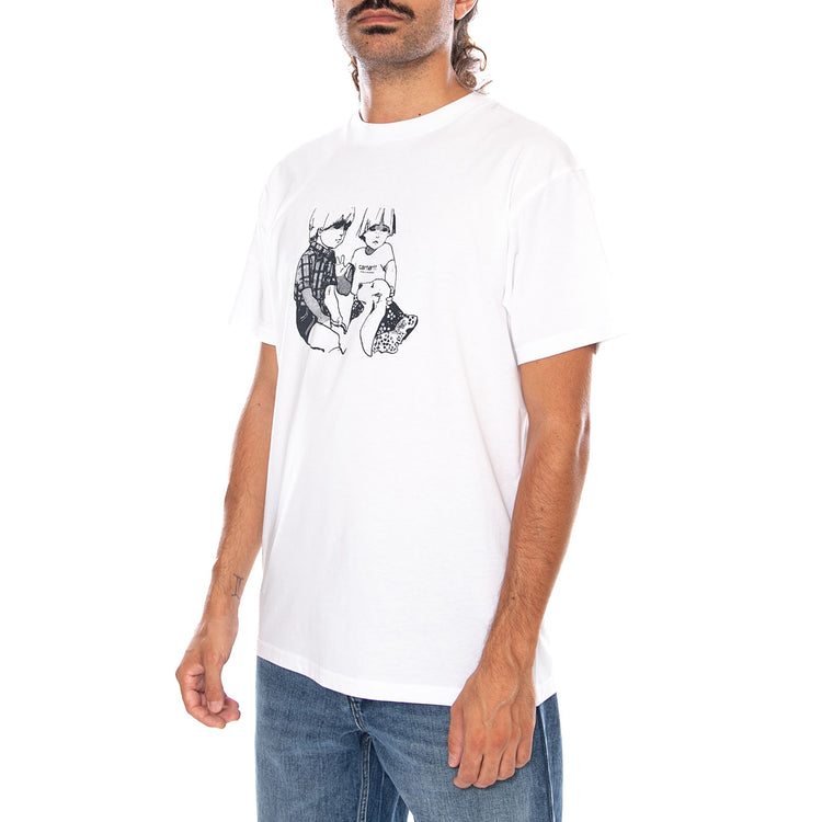 S/S DREAMRIFT T-SHIRT WHITE - Maglietta Girocollo Uomo Bianca I037249 02XX CARHARTT WIP 