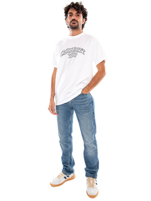 S/S Limn Script T-Shirt White - Maglietta Girocollo Uomo Bianca I037263 02XX CARHARTT WIP 