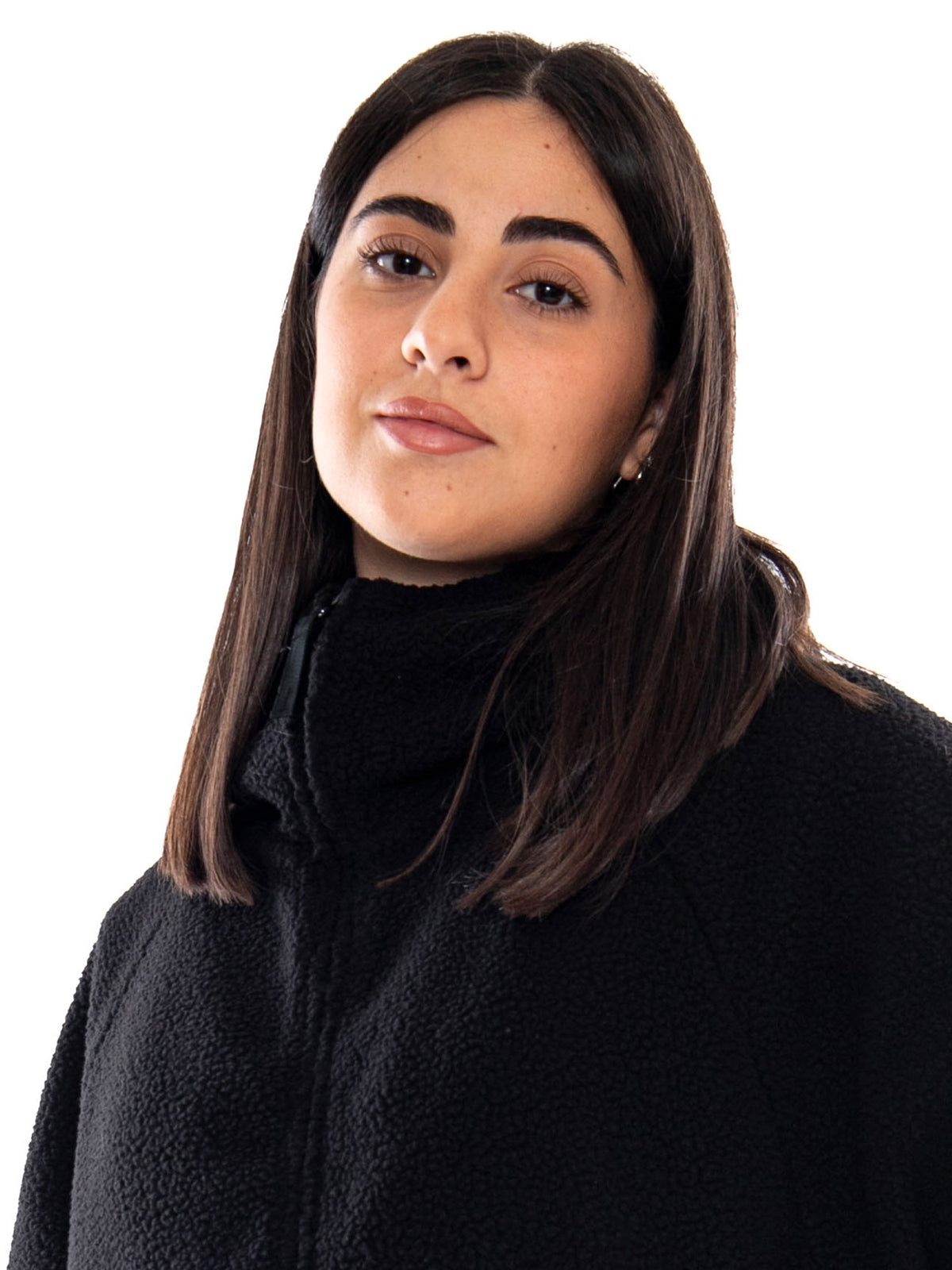 Carhartt WIP W' HD Limn C Fleece Jacket Black / Flint - Giacca Donna Nera e Grigia I037282 3ZYXX CARHARTT WIP 