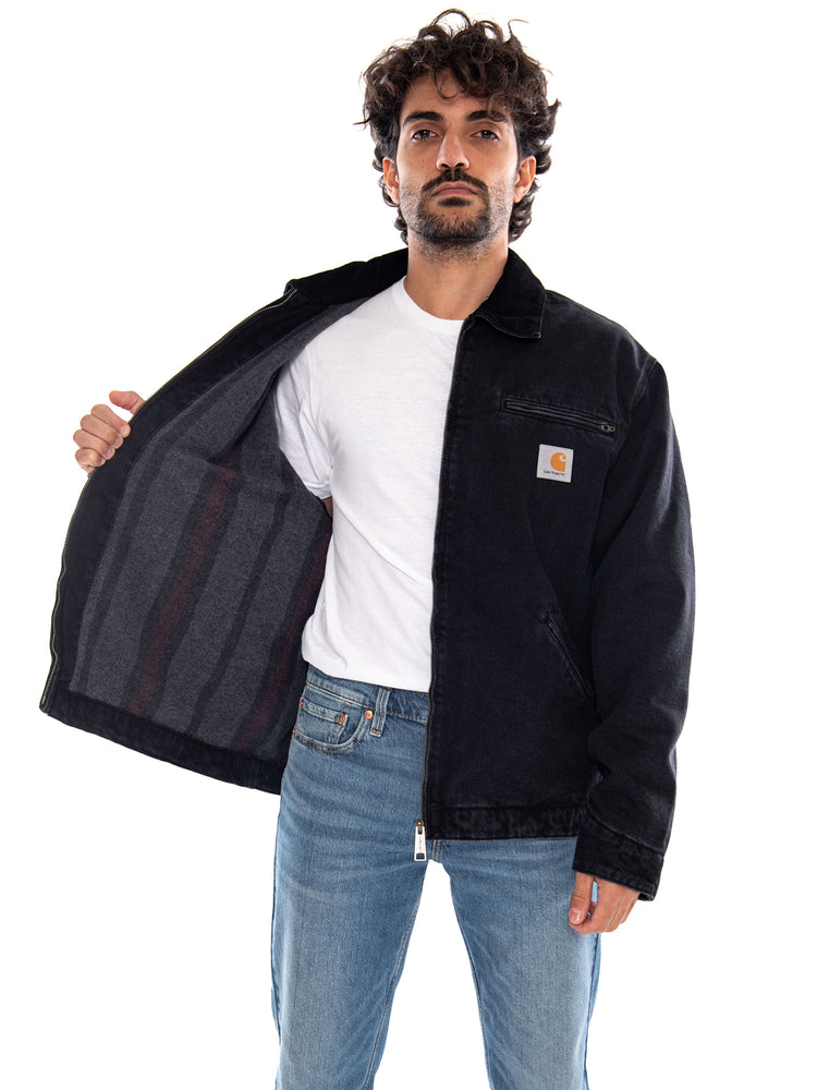 OG Detroit Jacket Black / Black - Giacca Uomo Nera I037535 00E06 CARHARTT WIP 