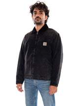 OG Detroit Jacket Black / Black Tobacco Used Wash - Giacca Hombre Negra Hombre CARHARTT WIP