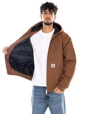 OG ACTIVE JACKET WIP H BROWN RIGID - Giacca Uomo Marrone I037587 3TG01 CARHARTT WIP 